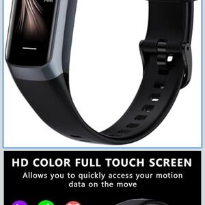 Smart Fitness Tracker with Black Band